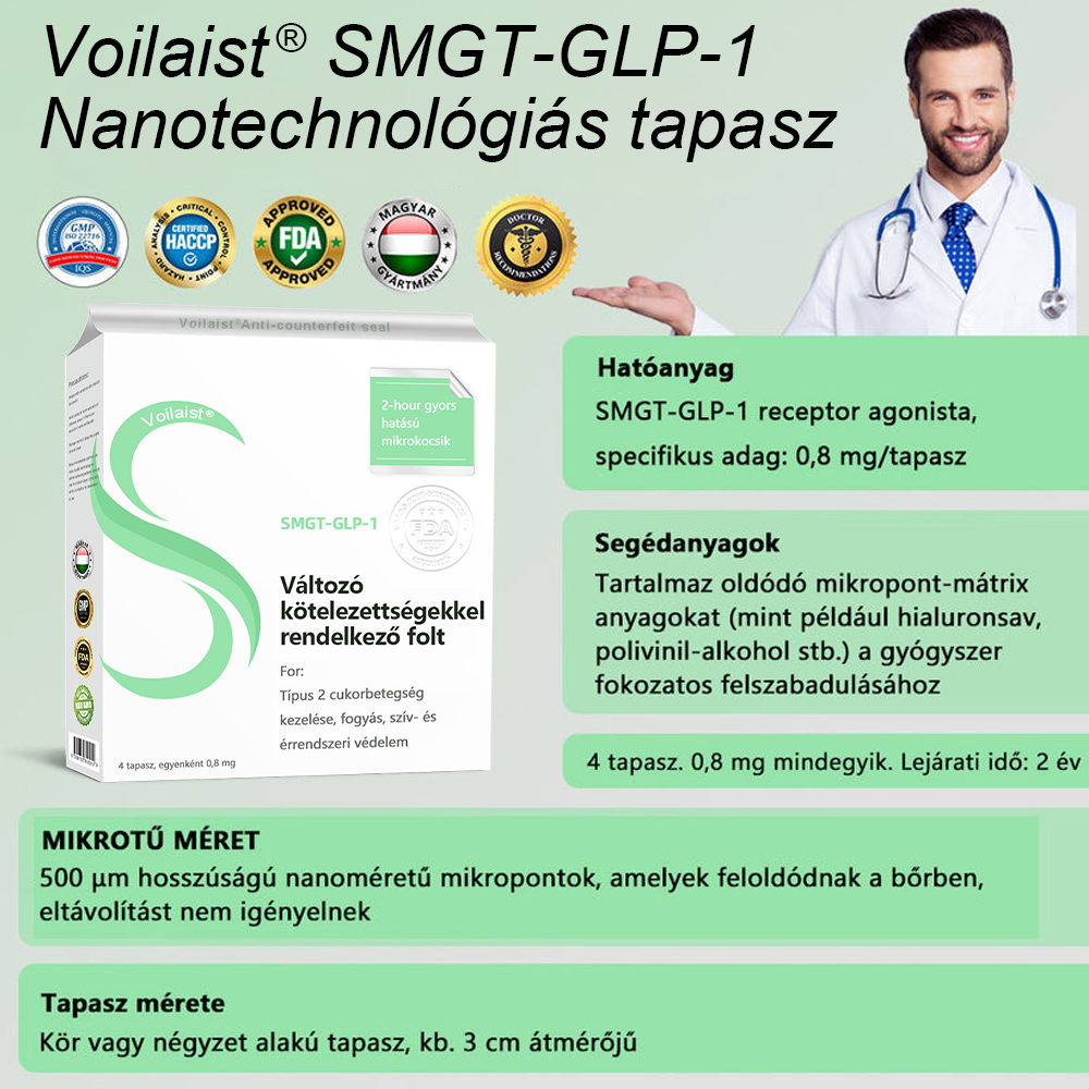 đđšđąđ„đđąđŹđÂź SMGT-GLP-1 nano mikrotƱs tapasz â a Magyar ElhĂzĂĄstudomĂĄnyi TĂĄrsasĂĄg (HSSO) fejlesztĂ©sĂ©ben