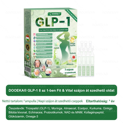 🎯DOOEKA® GLP-1 8 az 1-ben Fit & Vital Szájon át szedhető oldat – Napi egyszer, 7 nap alatt látható változás / Elhízás, szív- és érrendszeri egészség, cukorbetegség, alvási apnoe, bélrendszer egészsége, ízületi problémák és még sok más esetén