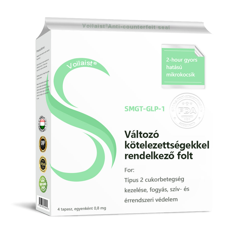𝐕𝐨𝐢𝐥𝐚𝐢𝐬𝐭® SMGT-GLP-1 nano mikrotűs tapasz – a Magyar Elhízástudományi Társaság (HSSO) fejlesztésében