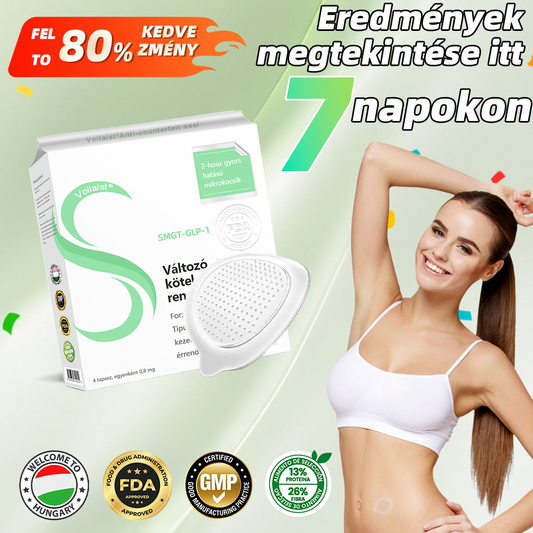 𝐕𝐨𝐢𝐥𝐚𝐢𝐬𝐭® SMGT-GLP-1 nano mikrotűs tapasz (Fájdalommentes, hosszan tartó, kezeli a cukorbetegséget, az elhízást és a szív- és érrendszeri betegségeket)