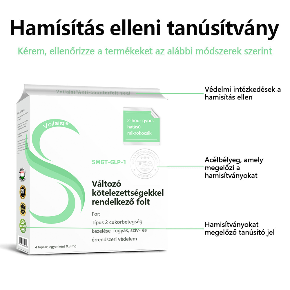 𝐕𝐨𝐢𝐥𝐚𝐢𝐬𝐭® SMGT-GLP-1 nano mikrotűs tapasz – a Magyar Elhízástudományi Társaság (HSSO) fejlesztésében