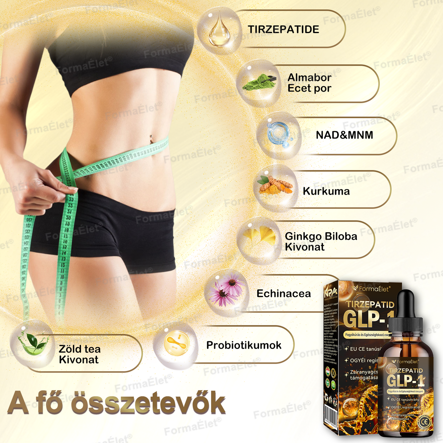 FormaÉlet® GLP-1 Moringa Fogyókúrás és Egészségfokozó cseppek 🔥 (Élelmiszer-minőségű zsírégető – Az Obesity Society fejlesztése)