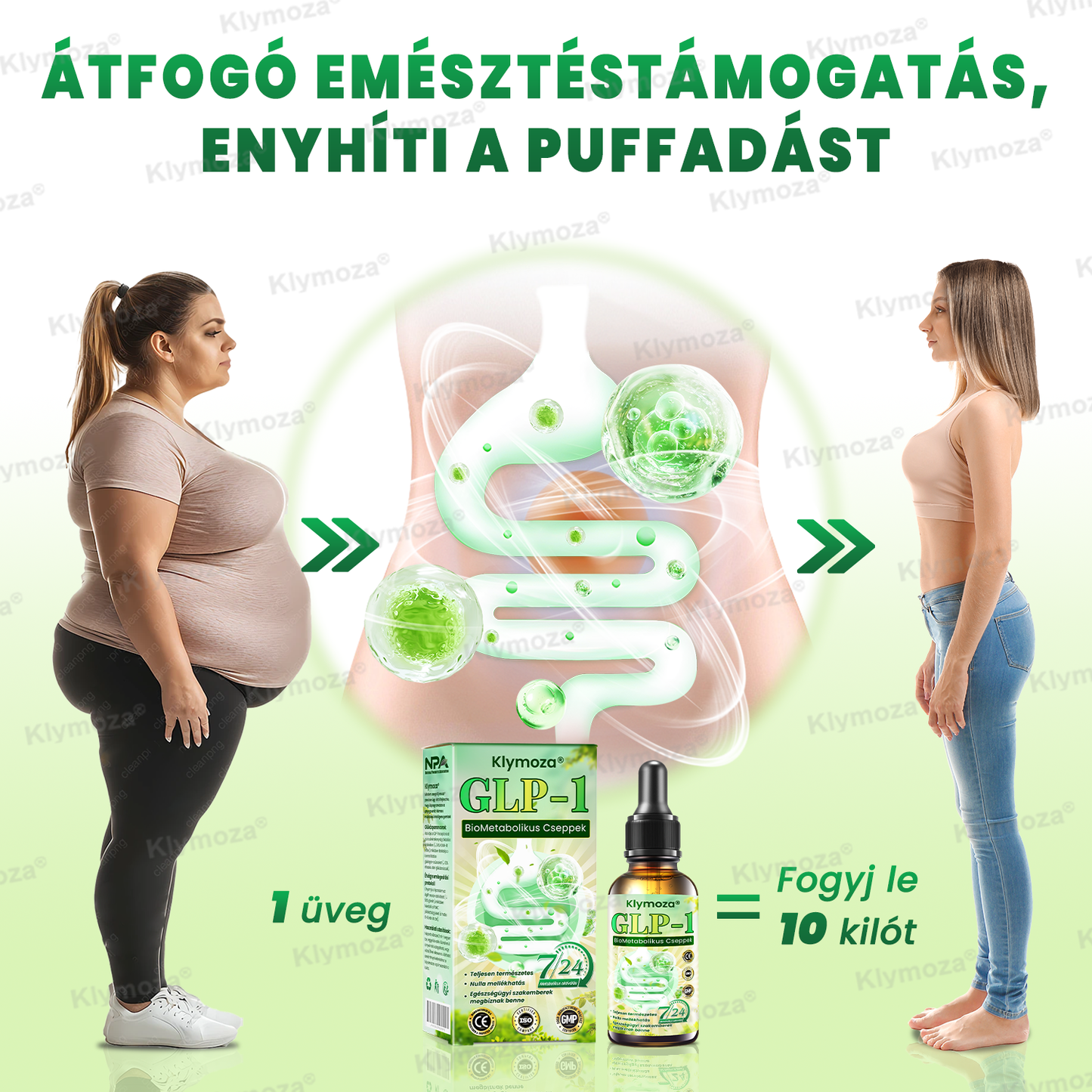 Klymoza® GLP-1 BioMetabolikus Cseppek – Élelmiszeripari zsírégető – a Magyar Elhízástudományi Társaság (HSSO) fejlesztésében
