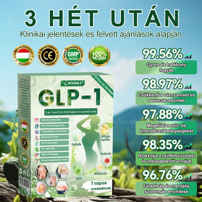 🎯DOOEKA® GLP-1 8 az 1-ben Fit & Vital Szájon át szedhető oldat – Napi egyszer, 7 nap alatt látható változás / Elhízás, szív- és érrendszeri egészség, cukorbetegség, alvási apnoe, bélrendszer egészsége, ízületi problémák és még sok más esetén