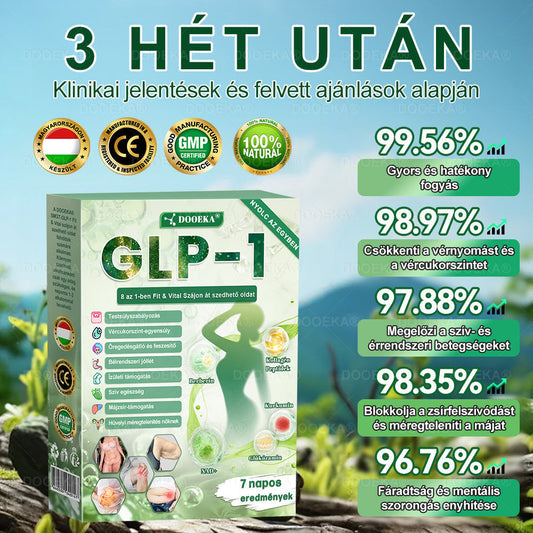 🎯DOOEKA® GLP-1 8 az 1-ben Fit & Vital Szájon át szedhető oldat – Napi egyszer, 7 nap alatt látható változás / Elhízás, szív- és érrendszeri egészség, cukorbetegség, alvási apnoe, bélrendszer egészsége, ízületi problémák és még sok más esetén