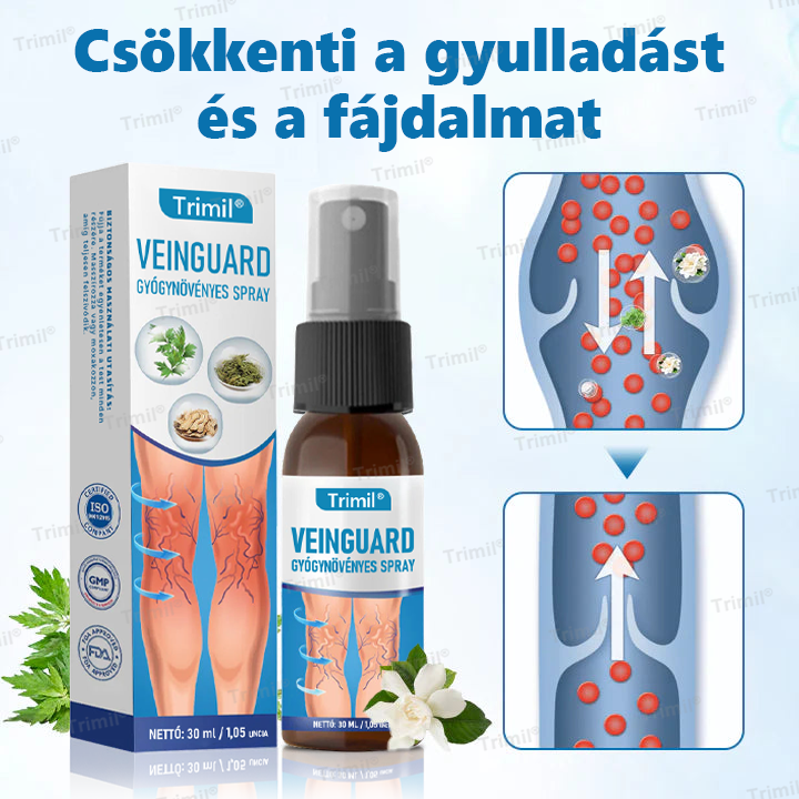 Trimil® VeinGuard Gyógynövényes Spray-✅ Klinikailag bizonyított, hogy mindössze 7 nap alatt megszünteti a visszereket!