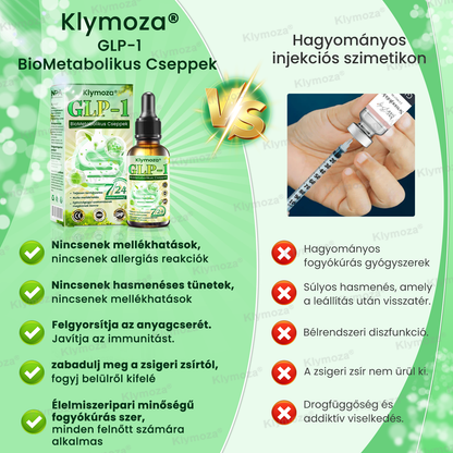 Klymoza® GLP-1 BioMetabolikus Cseppek – Élelmiszeripari zsírégető – a Magyar Elhízástudományi Társaság (HSSO) fejlesztésében